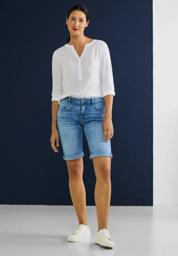 Bermudy modrá Street One