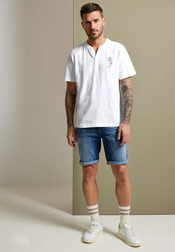 Polokošeľa biela Cecil