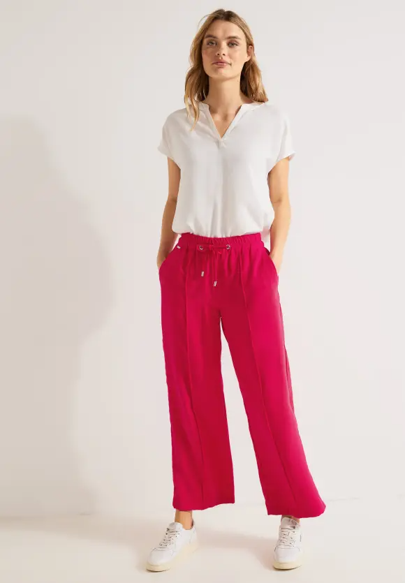 Nohavice červená Street One