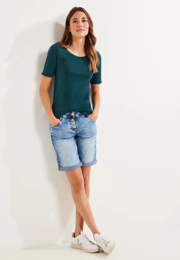 Tričko petrolejová Cecil