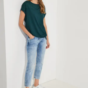 Tričko petrolejová Cecil