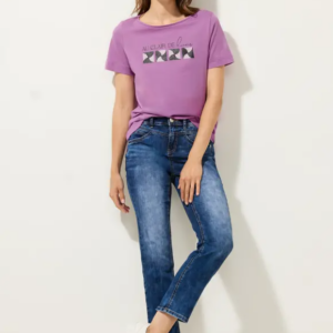 Tričko fialová-potlač Street One