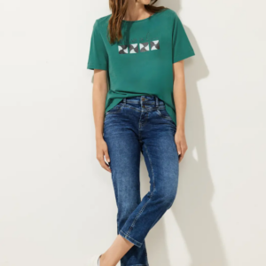 Tričko zelená-potlač Street One