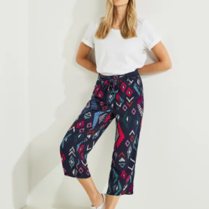 Nohavice tm.modrá-vzor Cecil