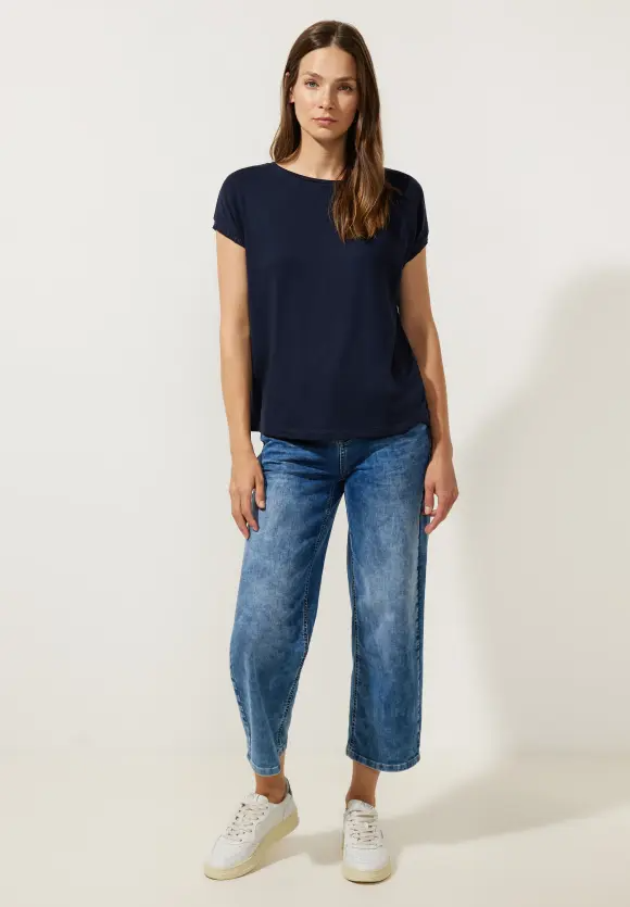 Tričko tm. modrá Street One