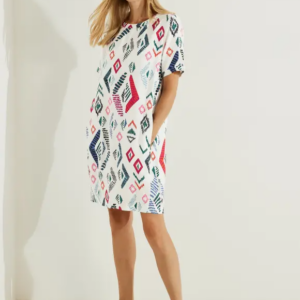 Šaty biela-vzor Cecil