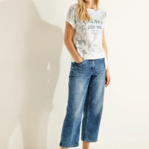 Tričko biela-potlač Cecil