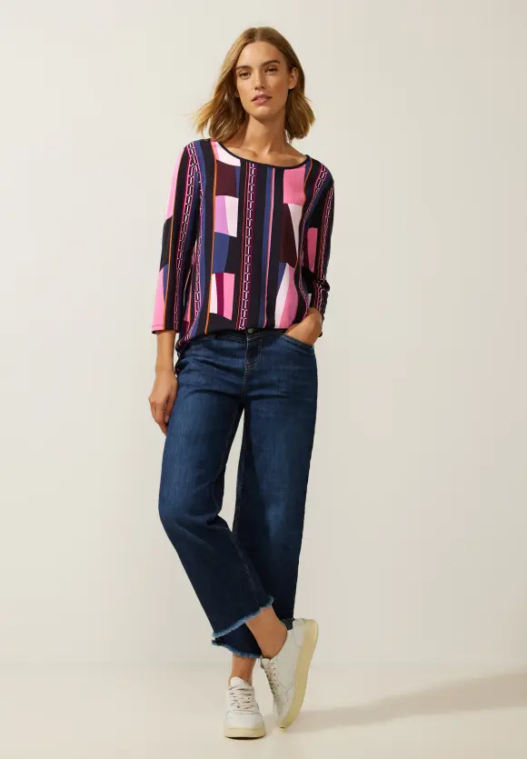 Top fialová-vzor Street One