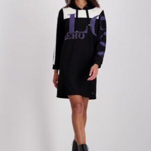 Šaty čierna-potlač Monari