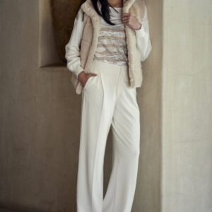 Pulóver biela-pruhy Monari