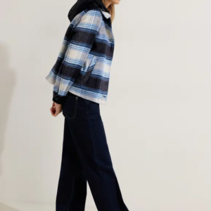 Kabát modrá-káro Cecil