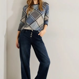 Top modrá-vzor Cecil