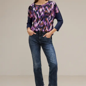 Top fialová-vzor Street One