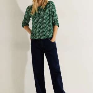 Blúzka zelená-vzor Cecil