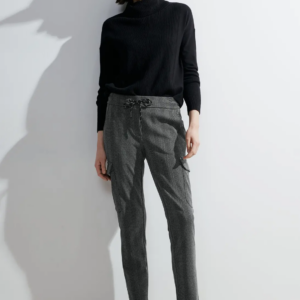 Nohavice sivo-čierna Cecil