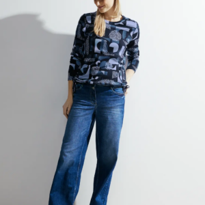 Tričko modrá-potlač Cecil