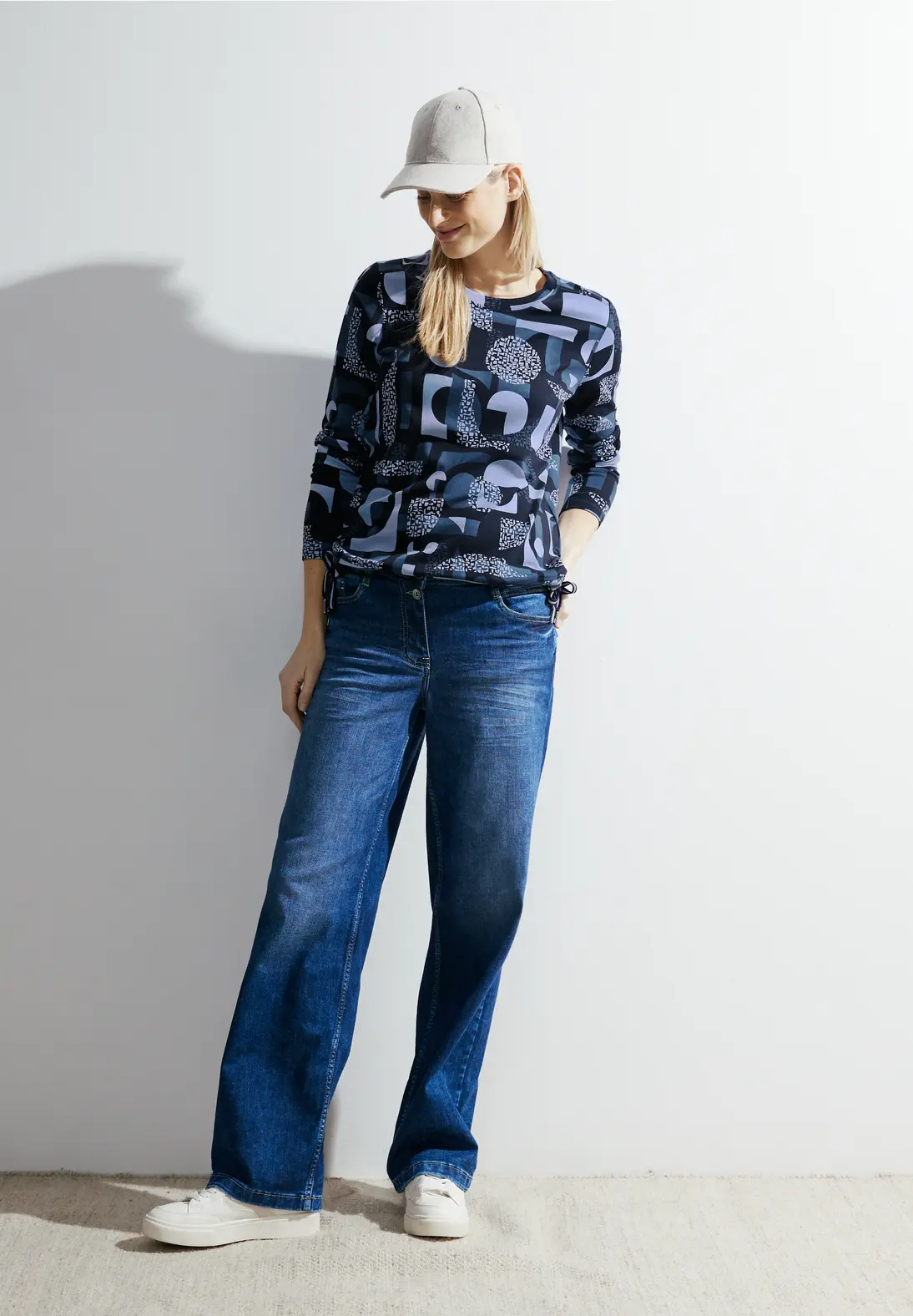 Tričko modrá-potlač Cecil