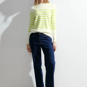 Pulóver biela-vzor Cecil