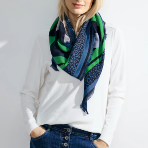 Šatka modrá-vzor Cecil