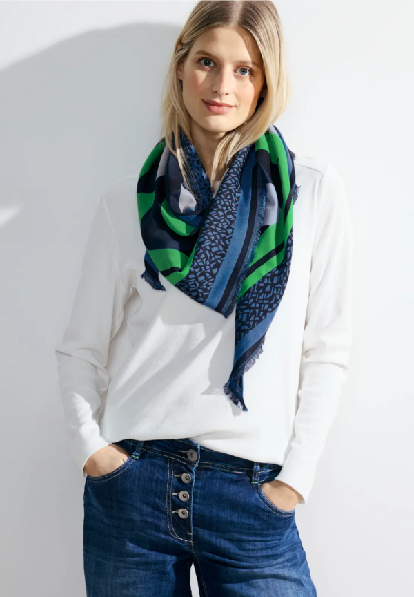 Šatka modrá-vzor Cecil