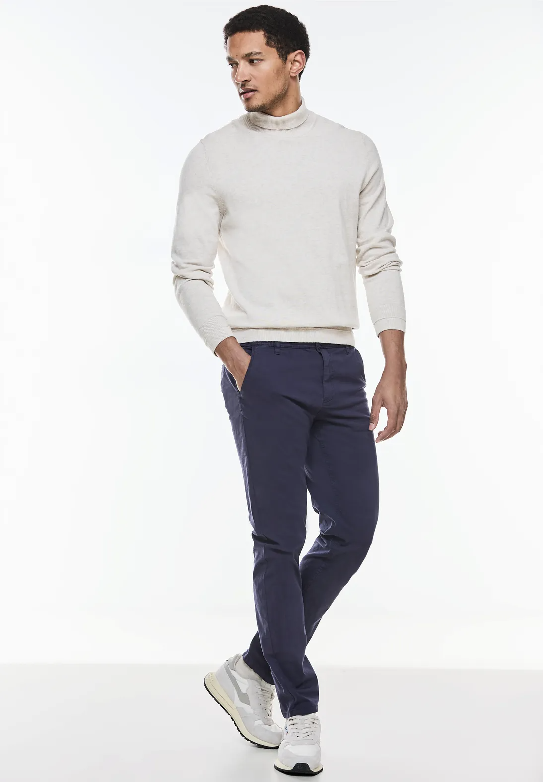 Nohavice modrá Street One