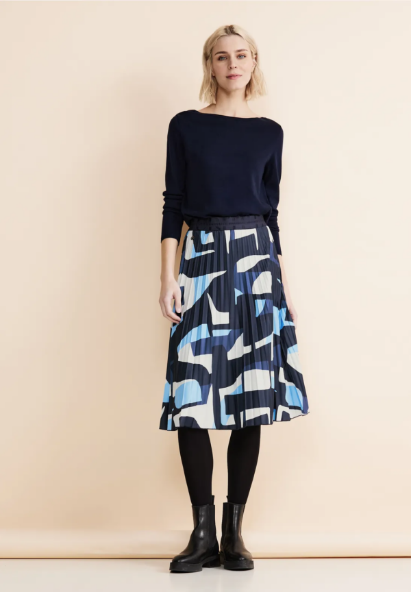 Sukňa modrá-vzor Street One