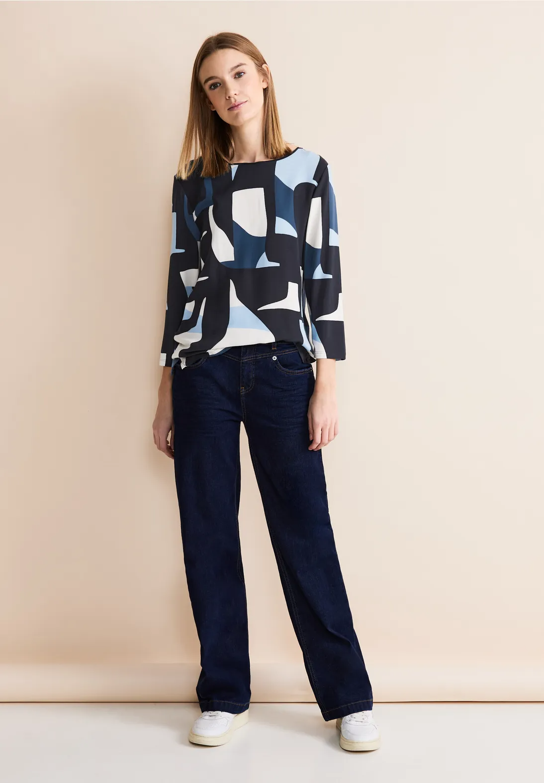 Top modrá-vzor Street One