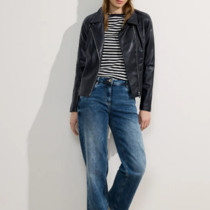 Bunda kož. tm.modrá Cecil