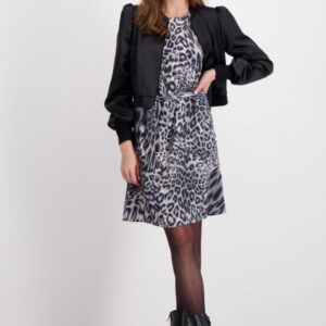 Šaty čierna-vzor Monari