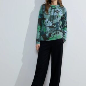 Mikina zelená-vzor Cecil