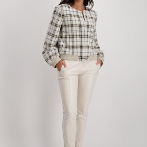 Nohavice kož. béž Monari