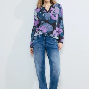 Blúzka fialová-vzor Cecil