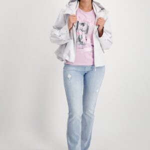 Top fialová-potlač Monari