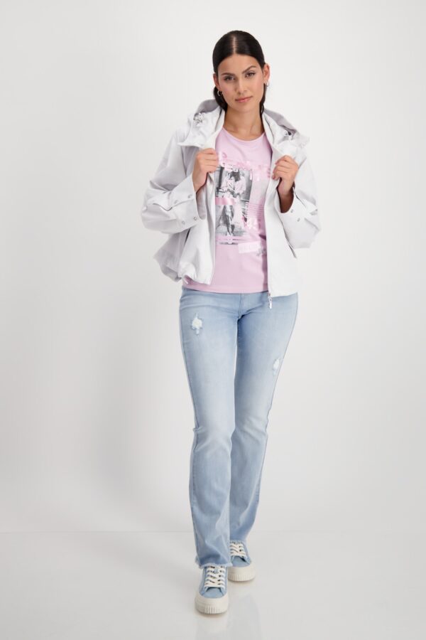 Top fialová-potlač Monari