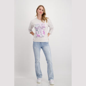 Mikina šedá potlač  Monari