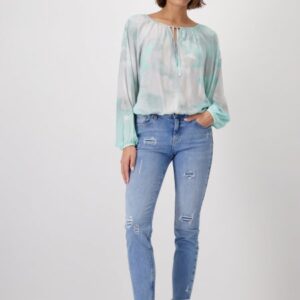 Blúzka mentol-vzor Monari