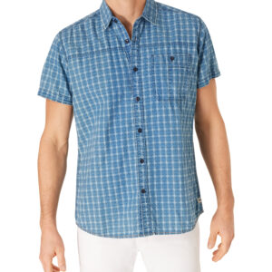 Košeľa modrá-kocka Pioneer