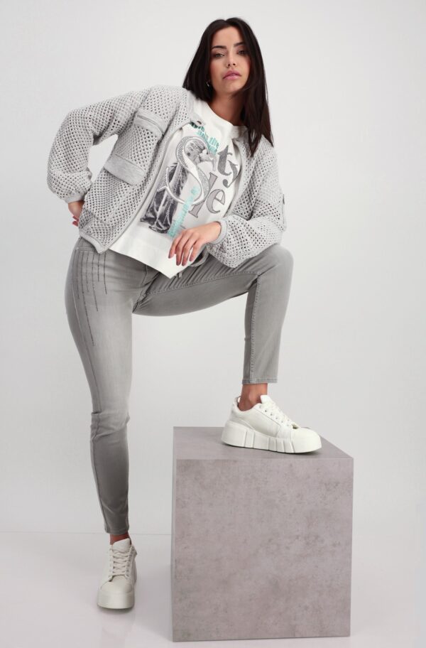 Tričko biela-vzor Monari