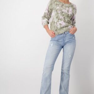 Pulóver khaki-vzor  Monari