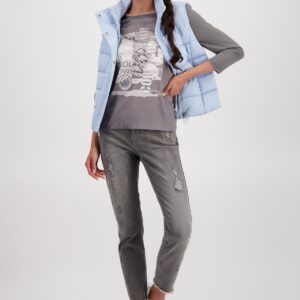 Top sivý s potlačou Monari