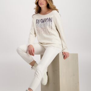 Pulóver béžová-vzor Monari