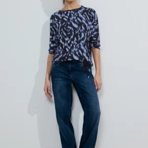 Tričko modrá-potlač Cecil