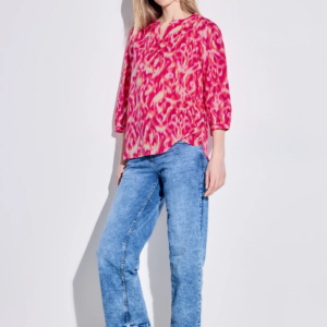 Blúzka ružová-vzor Cecil