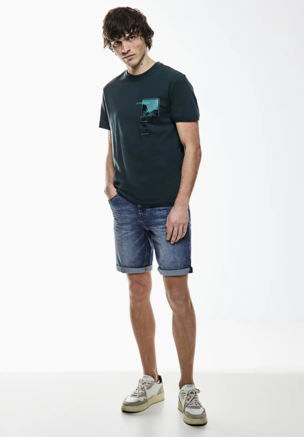 Bermudy modrá Street One