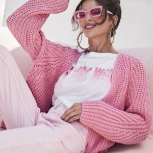 Kardigán ružová Monari