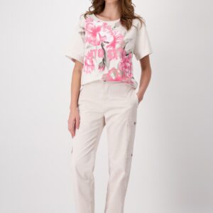 Top biela-vzor Monari