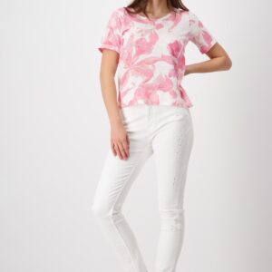 Top biela-vzor Monari