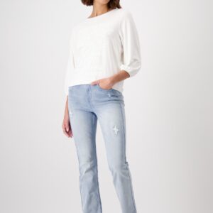 Top biela-potlač Monari