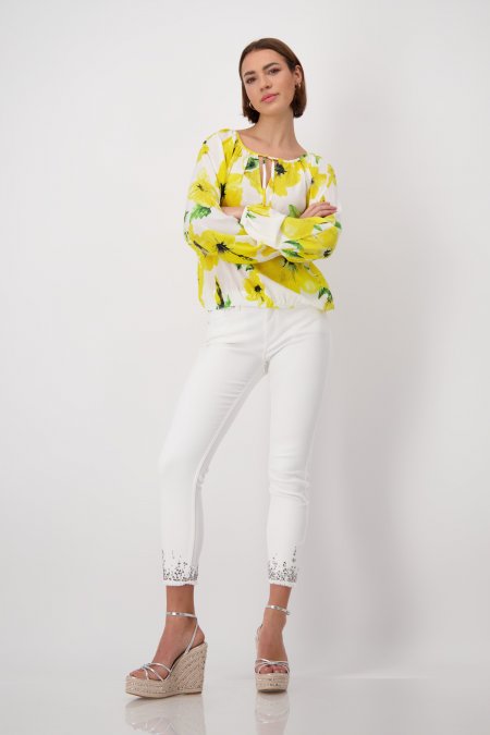 Blúzka žltá-vzor Monari