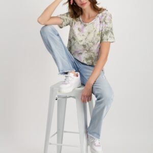 Top khaki-vzor Monari